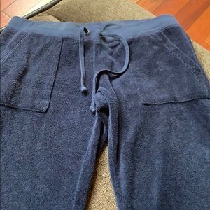Juicy couture size small navy terry cloth crop